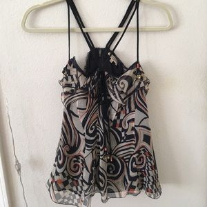 ETRO 100% silk tank top size 42 medium